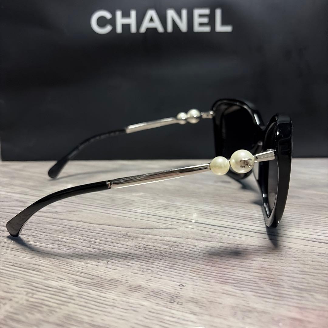 CHANEL ブラック キャットアイ サングラス シャネル 眼鏡