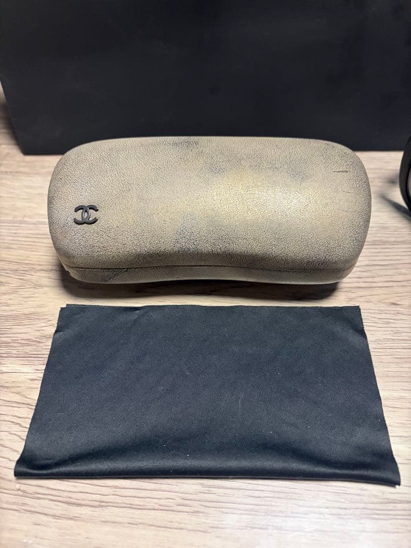 CHANEL ブラック キャットアイ サングラス シャネル 眼鏡