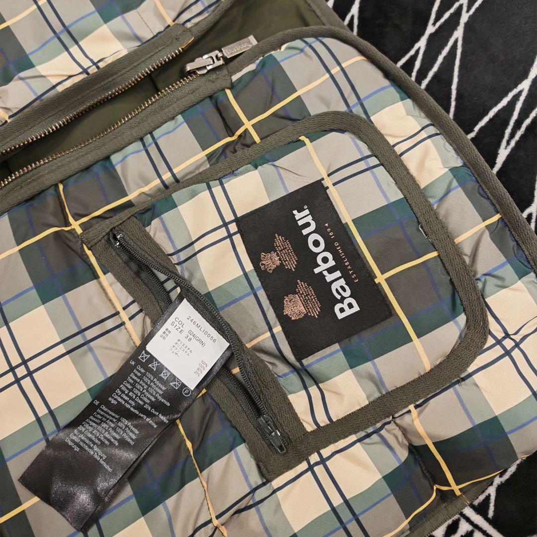 paulページ チェックダウンベスト M