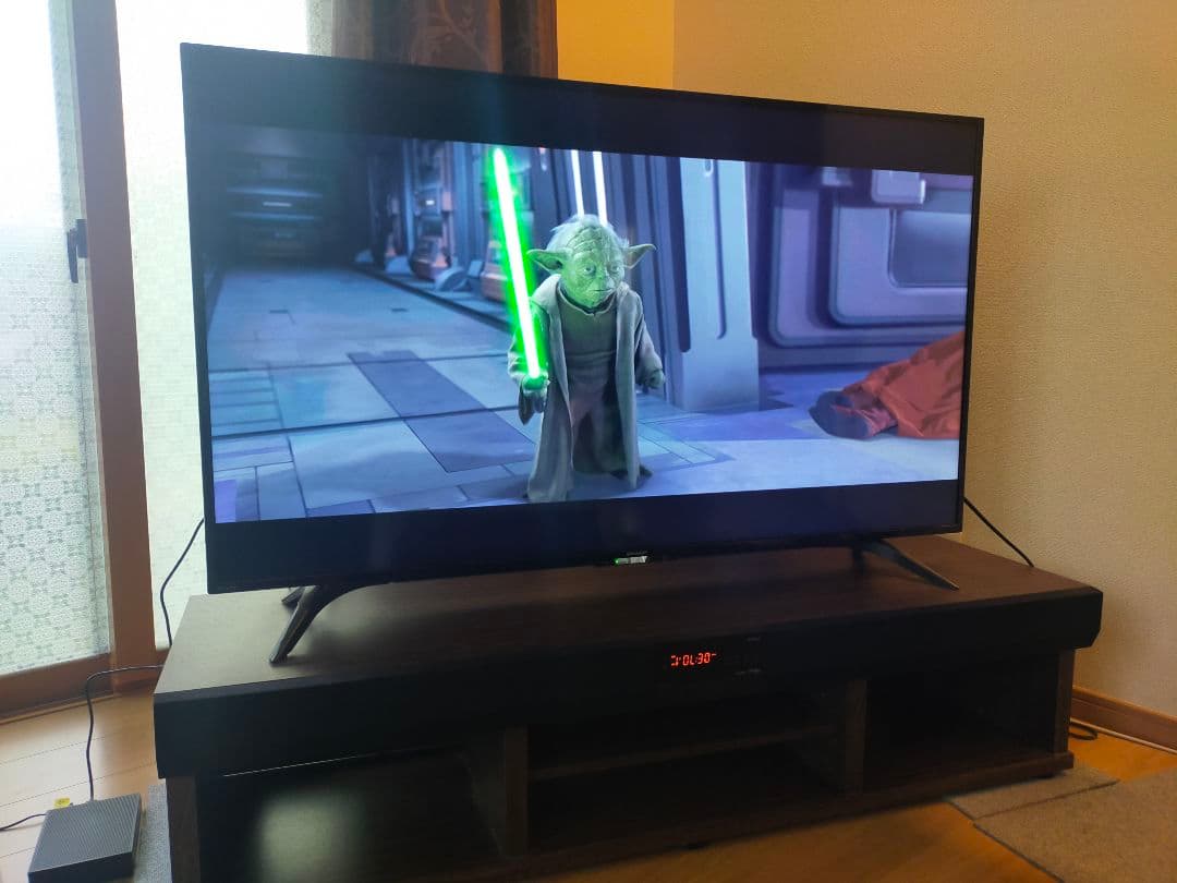 [引取専用]50型大型液晶テレビ&オーディオラック&2TB録画HDD セット販売