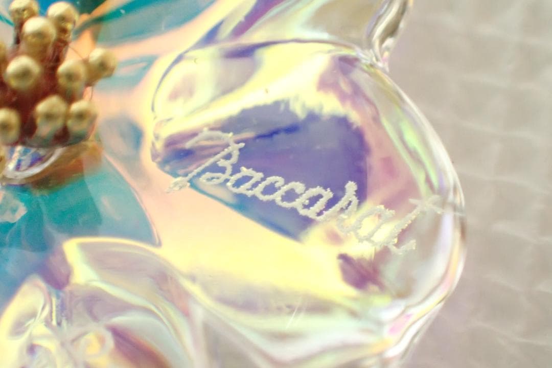 100/美品K18 750 バカラ×ゲラン コラボ 桜 イリゼ ペンダントトップ