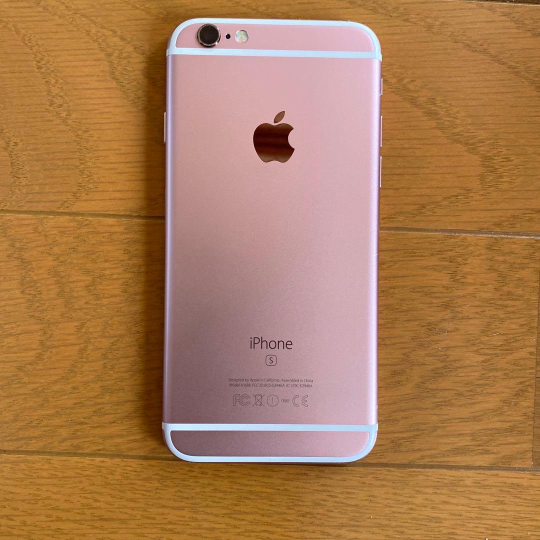 中古　ジャンク品　iPhone6s ローズピンク　スマホ