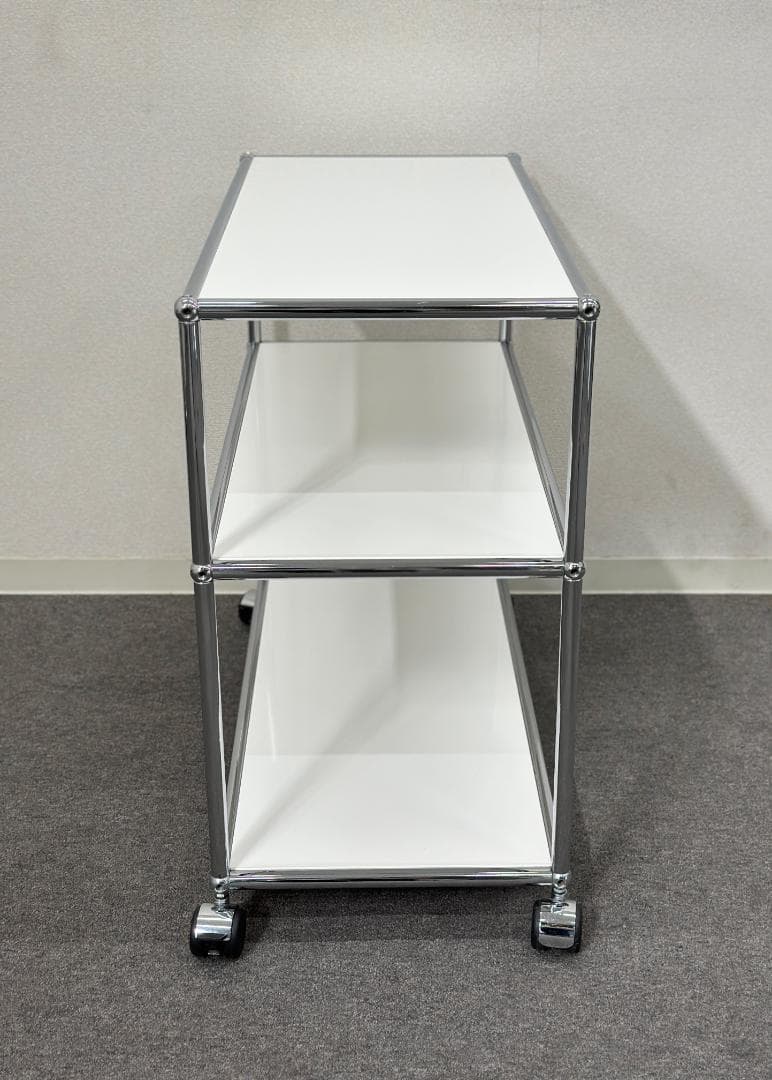 ■USM/ハラーシステム■ワゴン　ストッパー付き　トローリー　シェルフ　テーブル