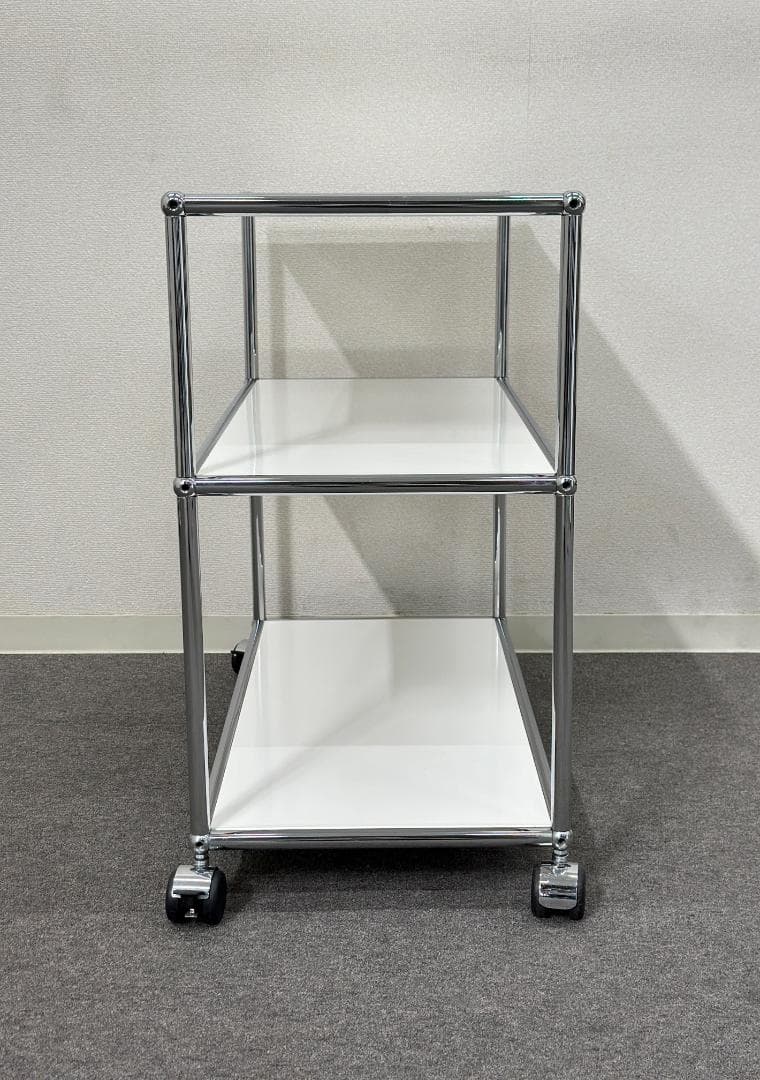 ■USM/ハラーシステム■ワゴン　ストッパー付き　トローリー　シェルフ　テーブル