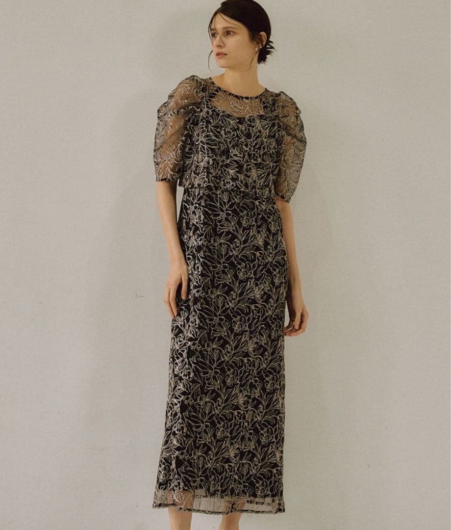 Dorry Doll レールレイヤードドレス　ブラック