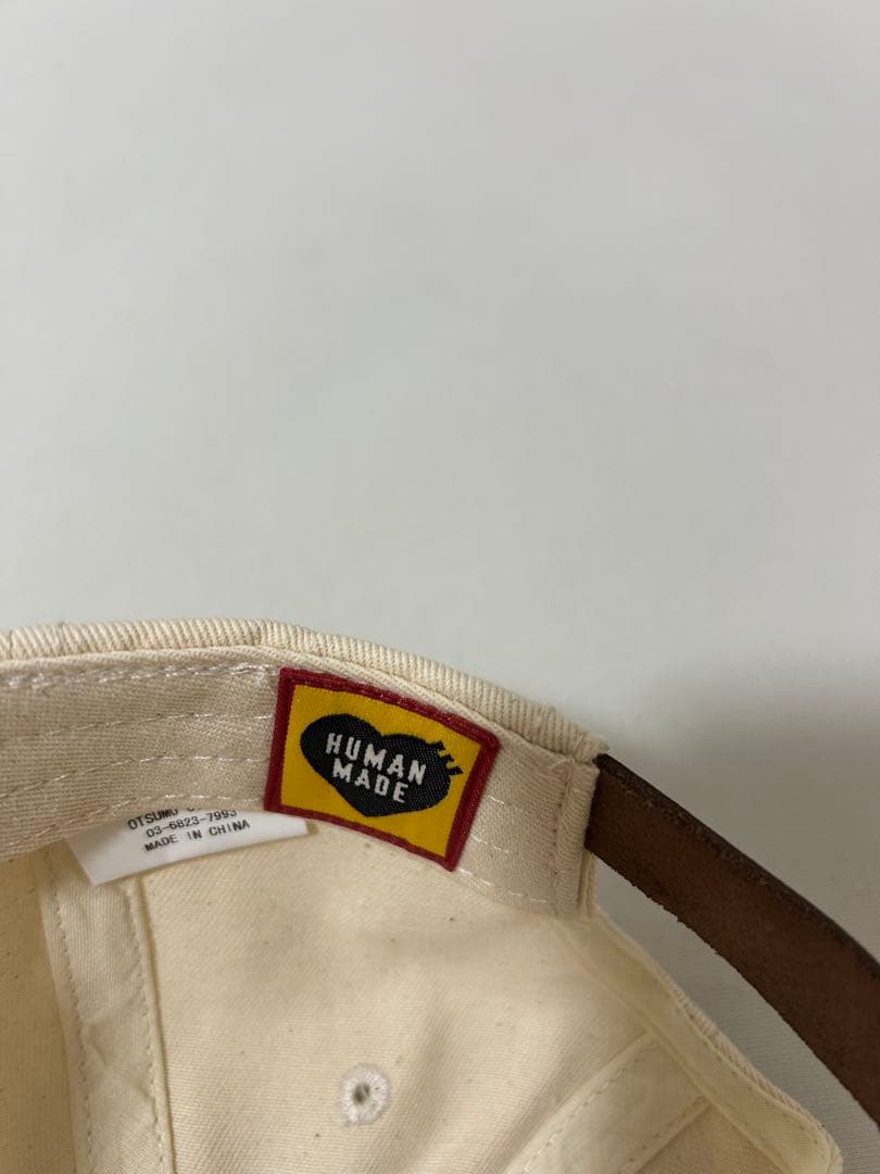 HUMAN MADE ベースボールキャップ アイボリー/ブラウン