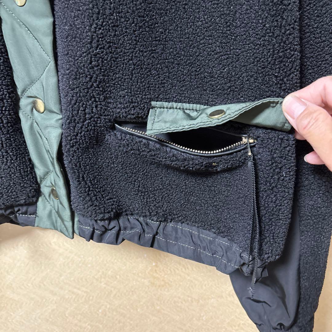 Eimee Lawバックフリルショートボアブルゾン 黒