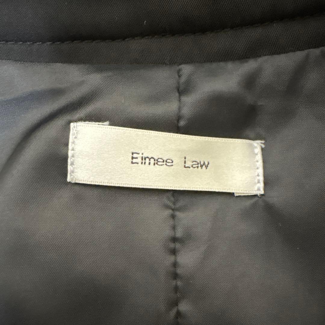 Eimee Lawバックフリルショートボアブルゾン 黒