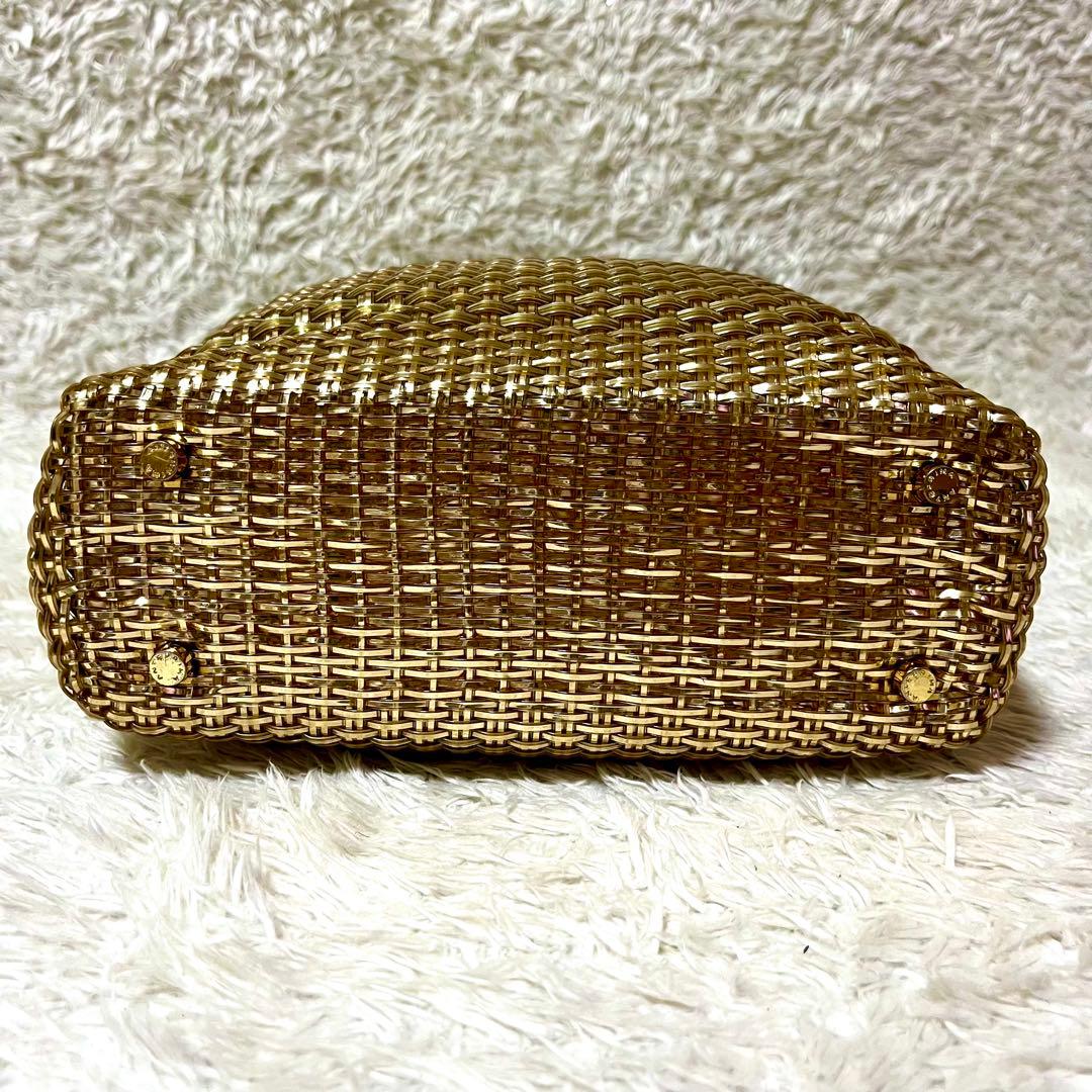 ✨美品✨アンテプリマ イントレッチオ ハンドバッグ ゴールド インナーバッグ