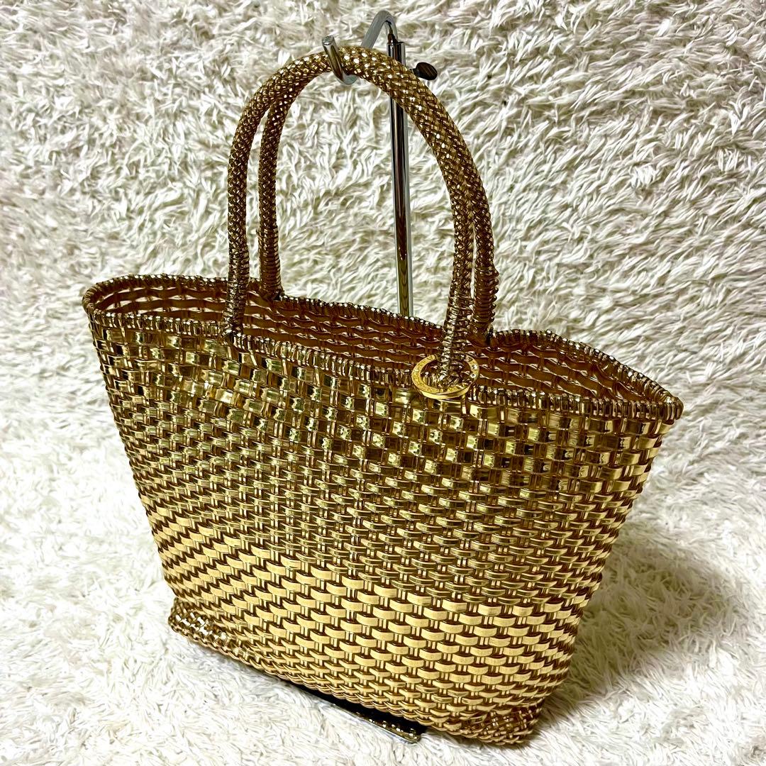 ✨美品✨アンテプリマ イントレッチオ ハンドバッグ ゴールド インナーバッグ