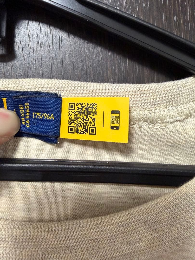 POLO RALPH LAUREN ライトベージュトレーナー Mサイズ