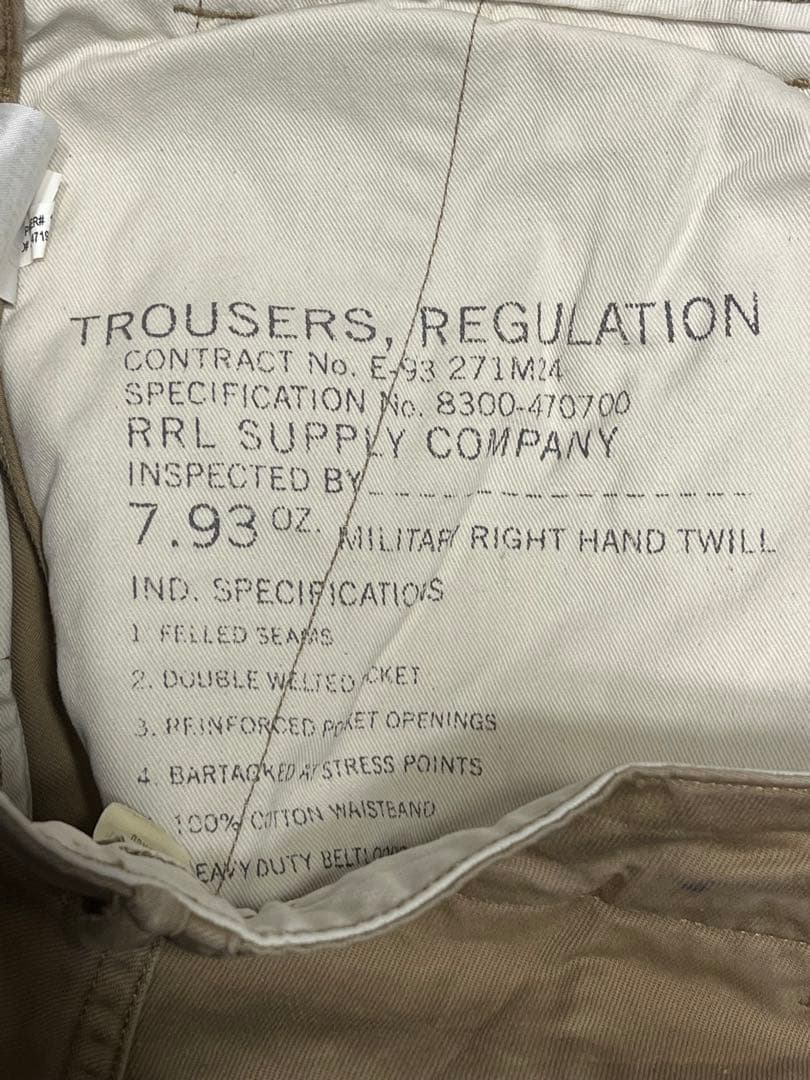 RRL regulation chino 32×30