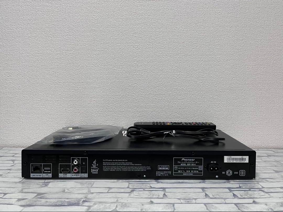 リモコン付き　パイオニア　SACD/ブルーレイプレイヤー　BDP-180-K