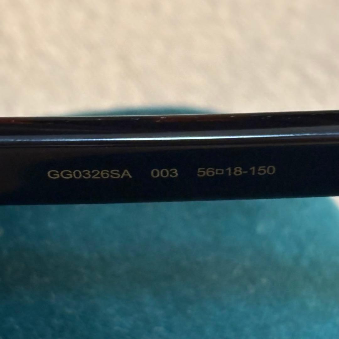 【新品未使用】GUCCI ブラック グリッター ラメ サングラス スクエア