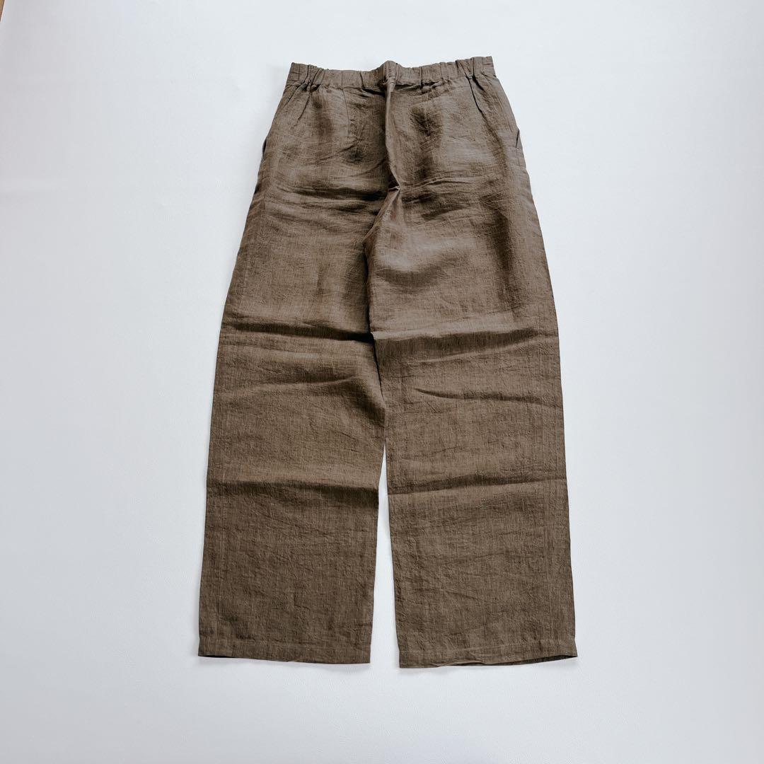 美品✨リネン100% ヨーガンレール ワイドパンツ M カーキ