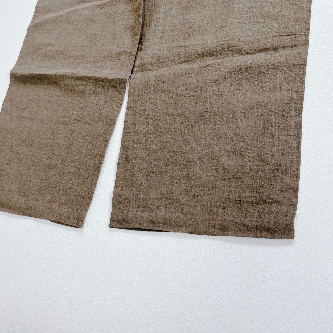 美品✨リネン100% ヨーガンレール ワイドパンツ M カーキ