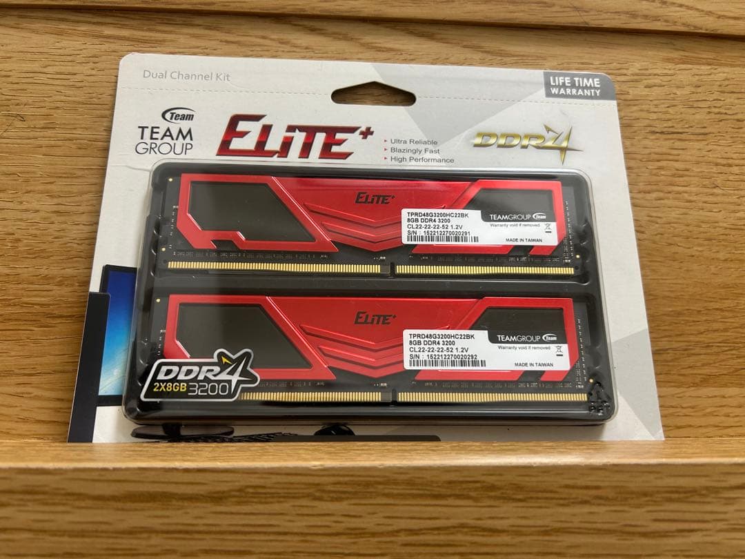 TEAMGROUP Elite 16GB （8GB×2）DDR4 3200MHz