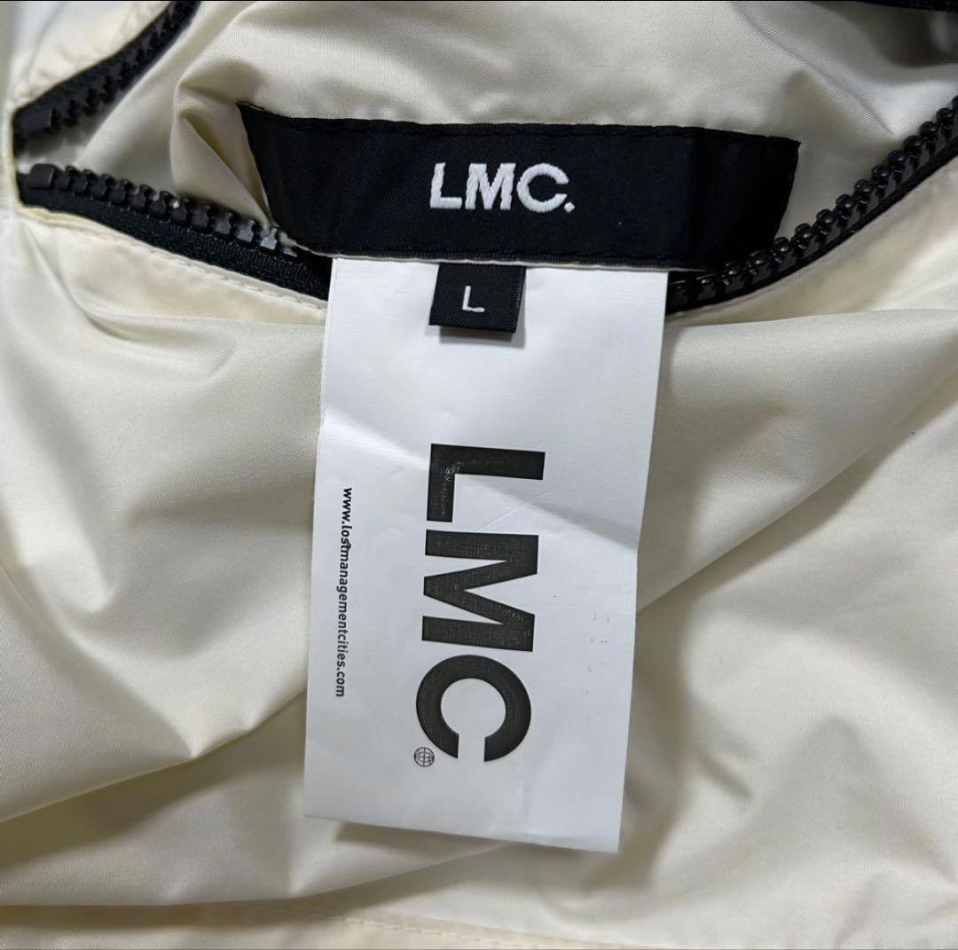 LMC ブラック×バックロゴ　ホワイト×ブラック　リバーシブル　ダウンジャケット
