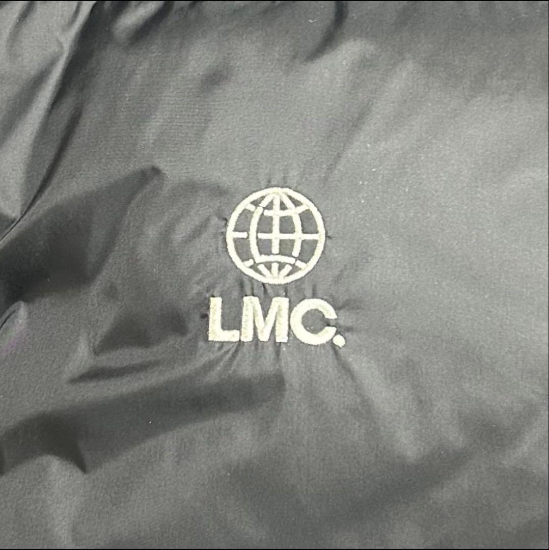 LMC ブラック×バックロゴ　ホワイト×ブラック　リバーシブル　ダウンジャケット