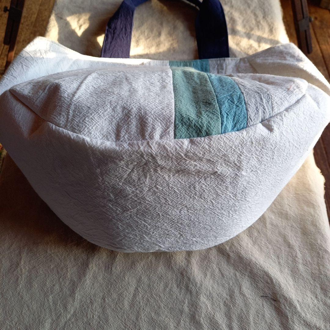 ハンドメイド丸型トートバック※コットンリネン