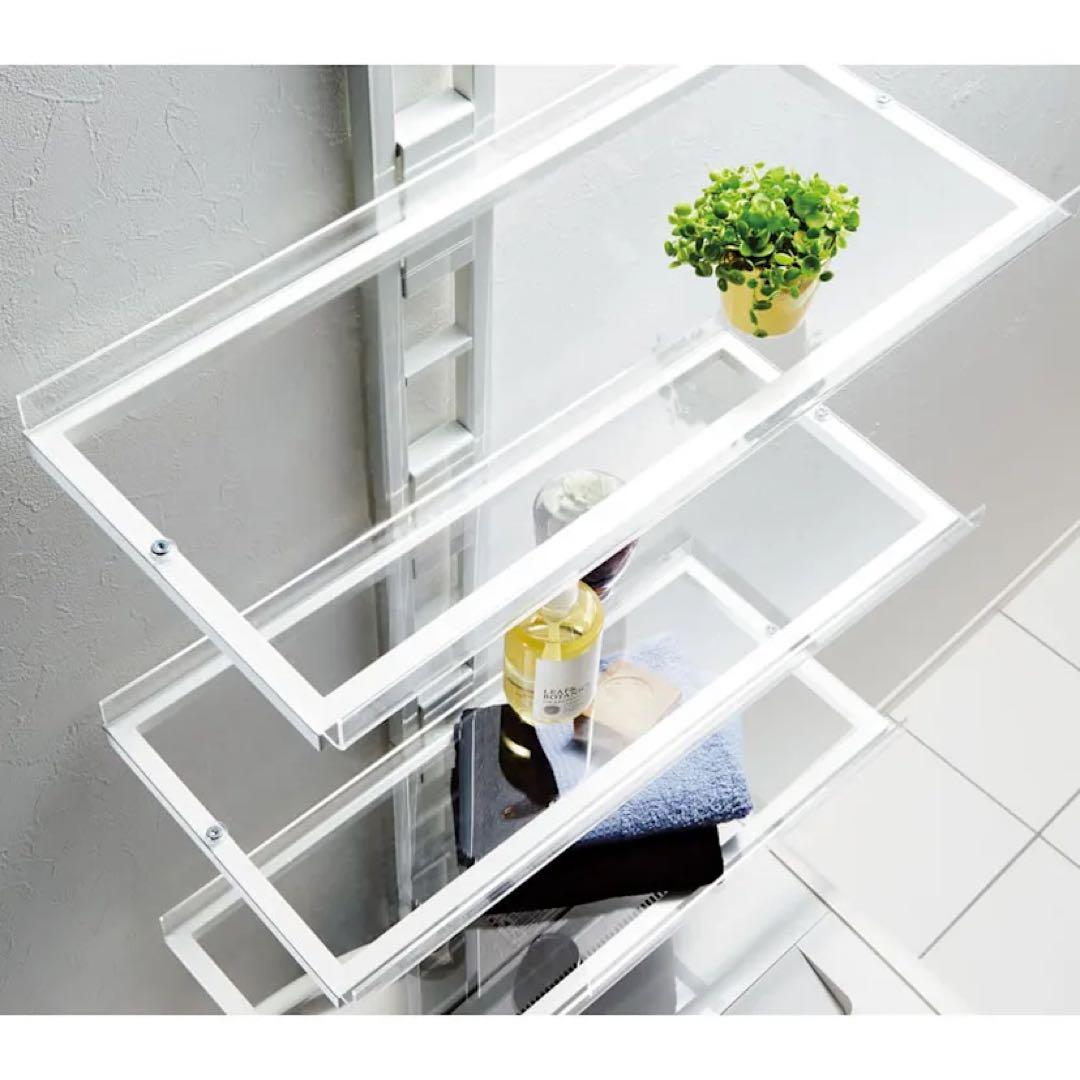 【完全未使用】1本脚ですっきり置けるモダンランドリーラック