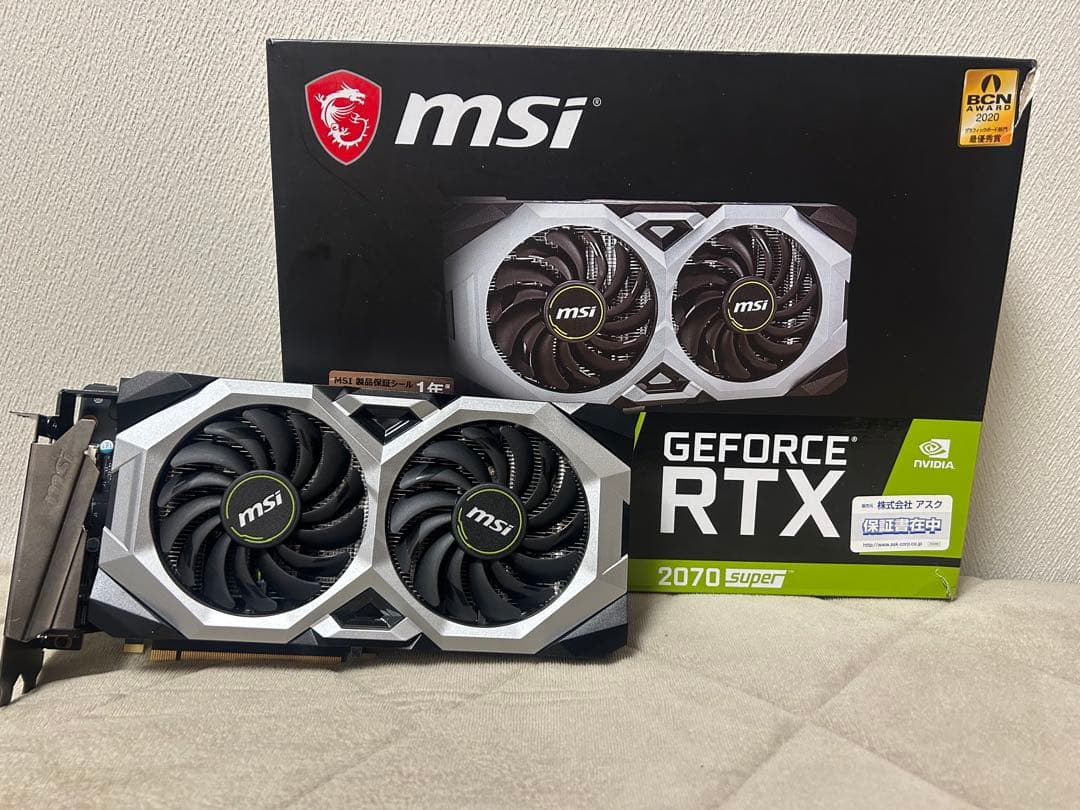 グラフィックボード・グラボ・ビデオカード MSI GEFORCE RTX2070 SUPER VENTUS
