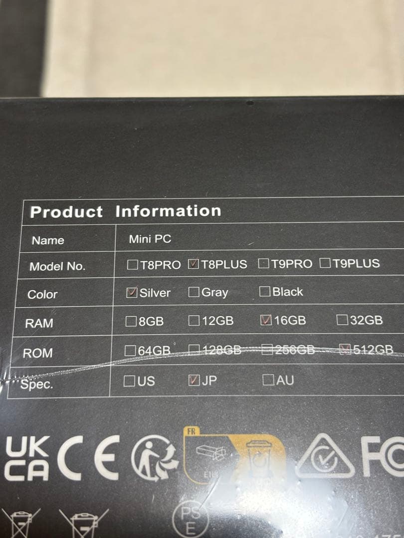 【未開封】Acemagic mini PC(N100、16G、512G)