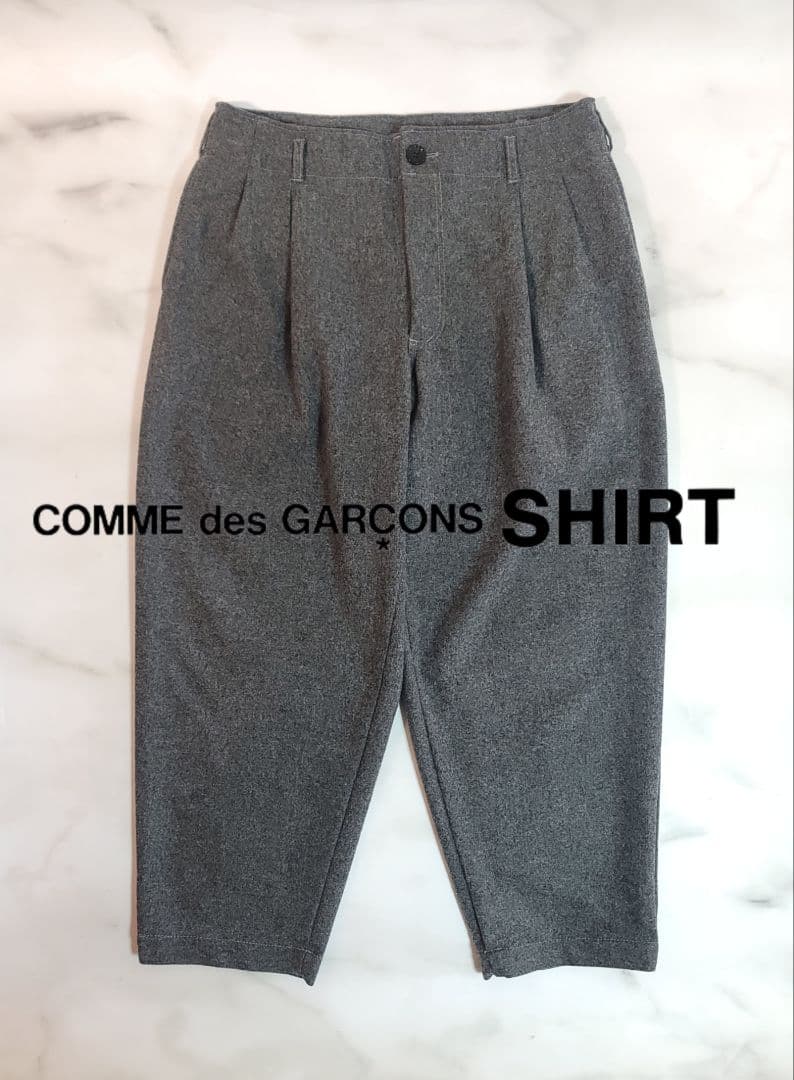 COMME des GARCONS SHIRT / 2タックウールテーパードGY