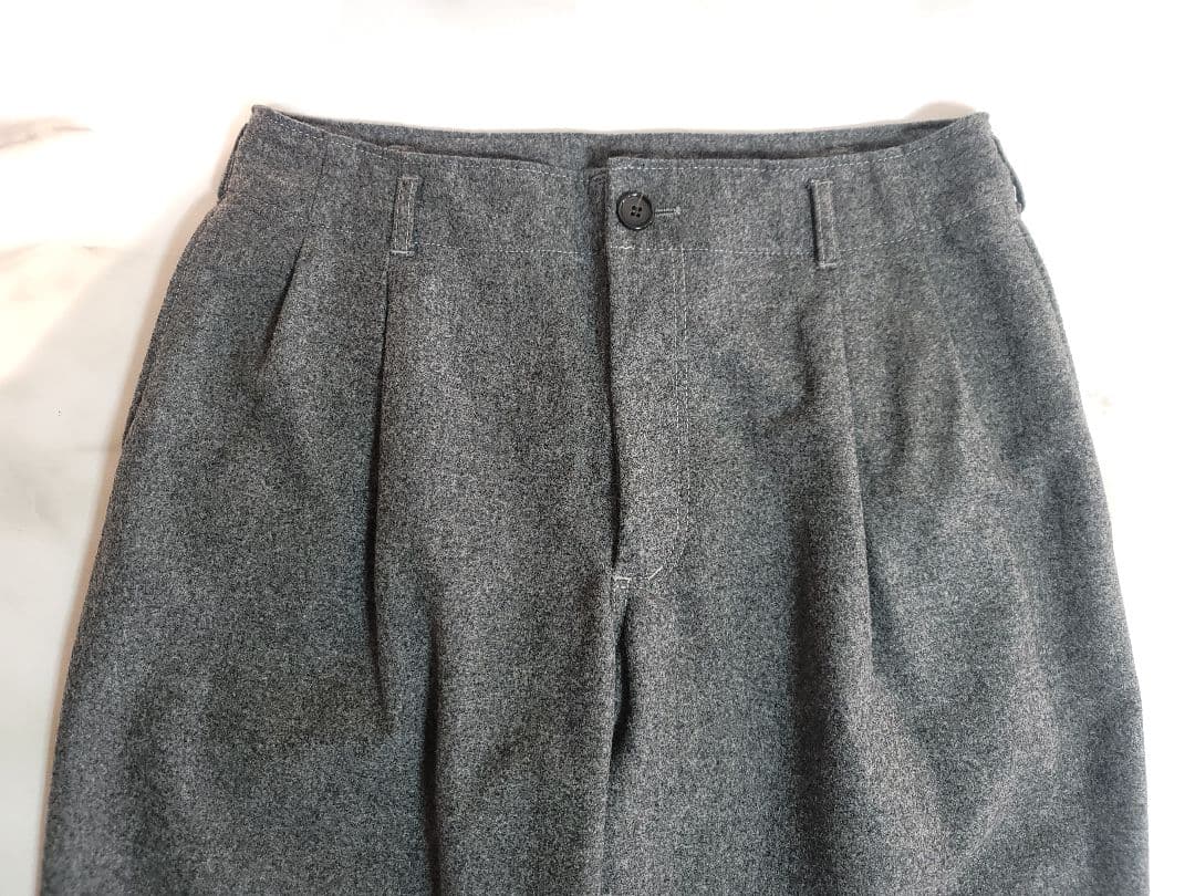 COMME des GARCONS SHIRT / 2タックウールテーパードGY