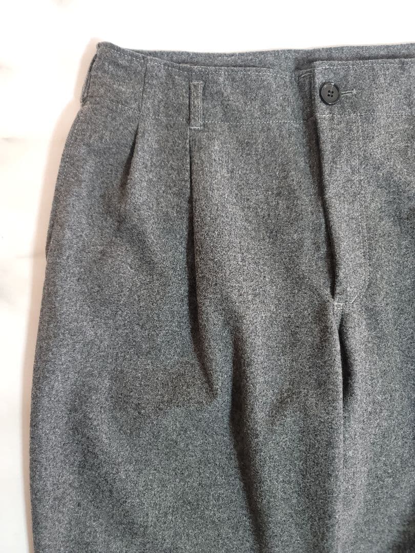 COMME des GARCONS SHIRT / 2タックウールテーパードGY