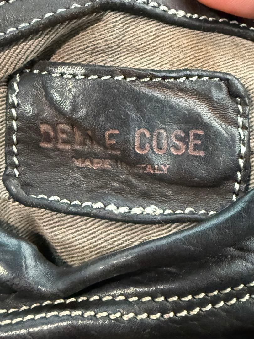 Delle Cose 激レア レザー切替　ミリタリーショルダーバッグ