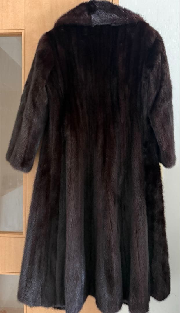 【出品25日まで最終値下】ロング ミンクファーコート 総丈114cm
