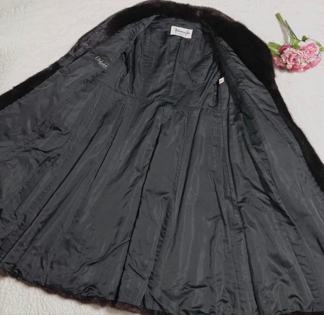 【出品25日まで最終値下】ロング ミンクファーコート 総丈114cm