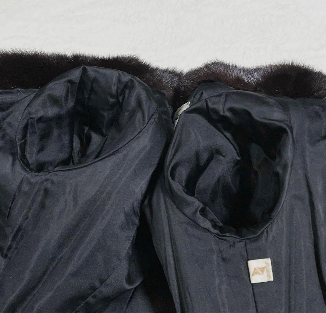 【出品25日まで最終値下】ロング ミンクファーコート 総丈114cm