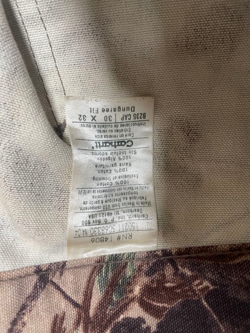 【希少】Carhartt　リアルツリー　ペインターパンツ　w30 アメリカ古着