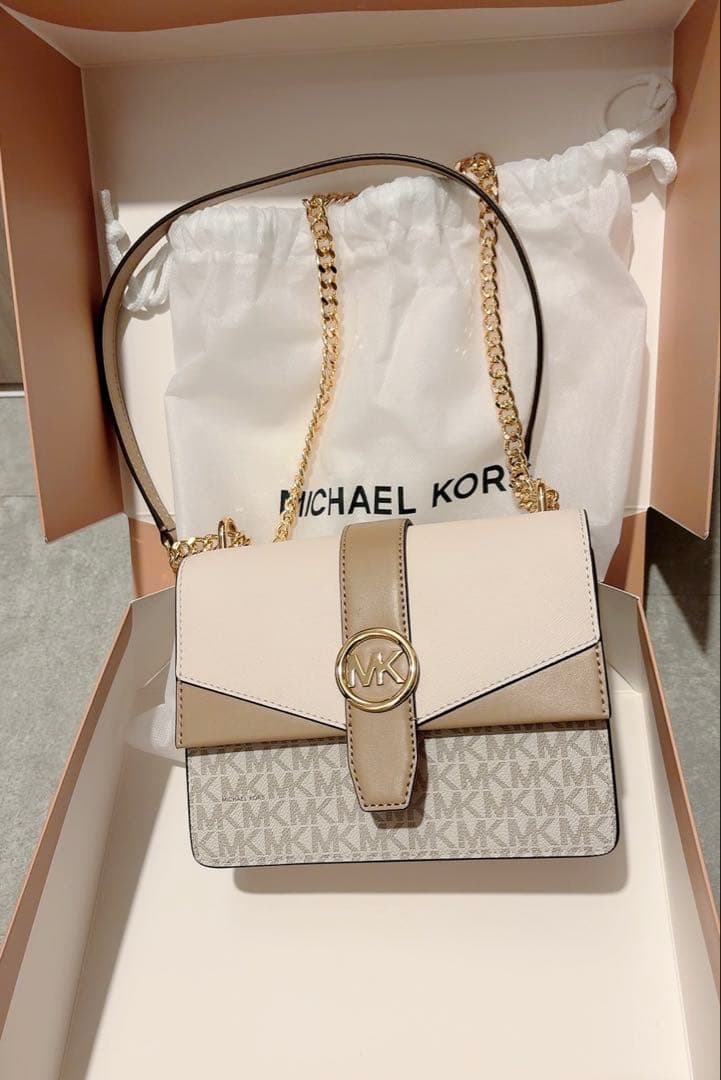 MICHALE KORS カラーブロック クロスボディ2way ショルダーバッグ