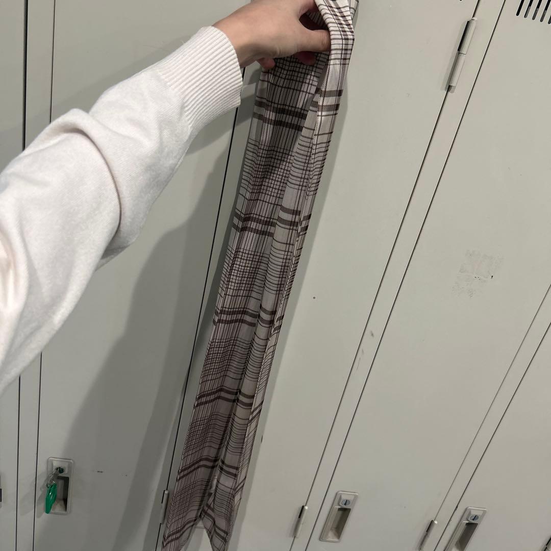 チェック柄ノースリーブマキシドレス