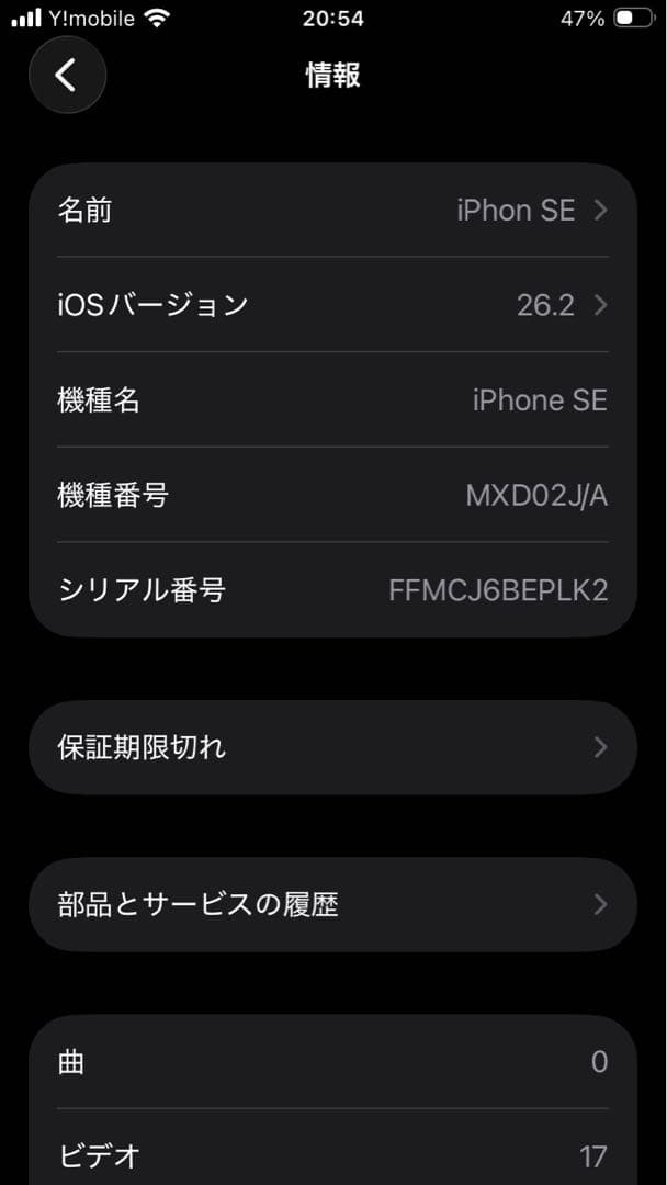 Apple iPhone SE第二世代　画面傷あり