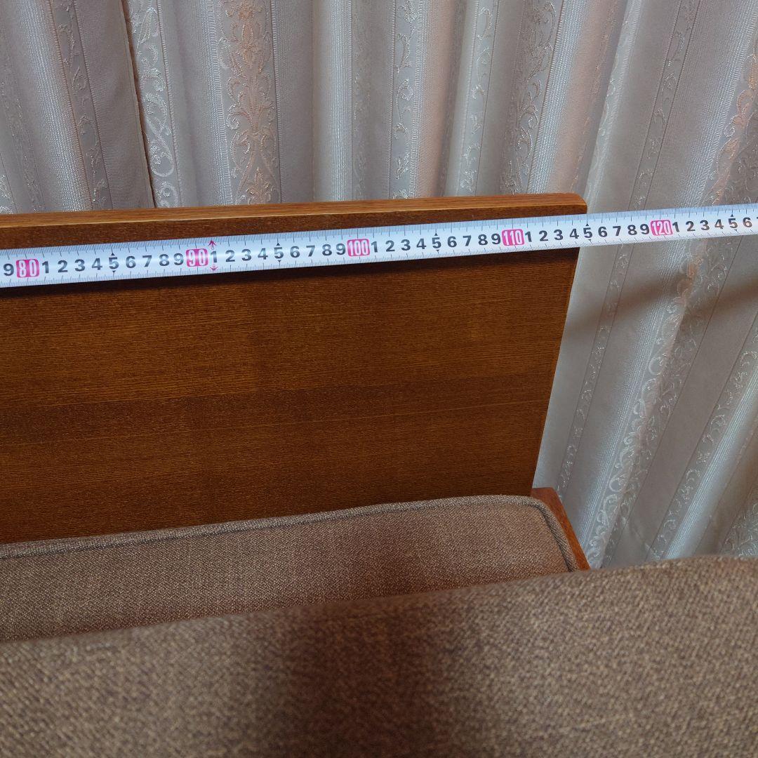 【うり】モダン ベージュ 布製 2人掛けソファ