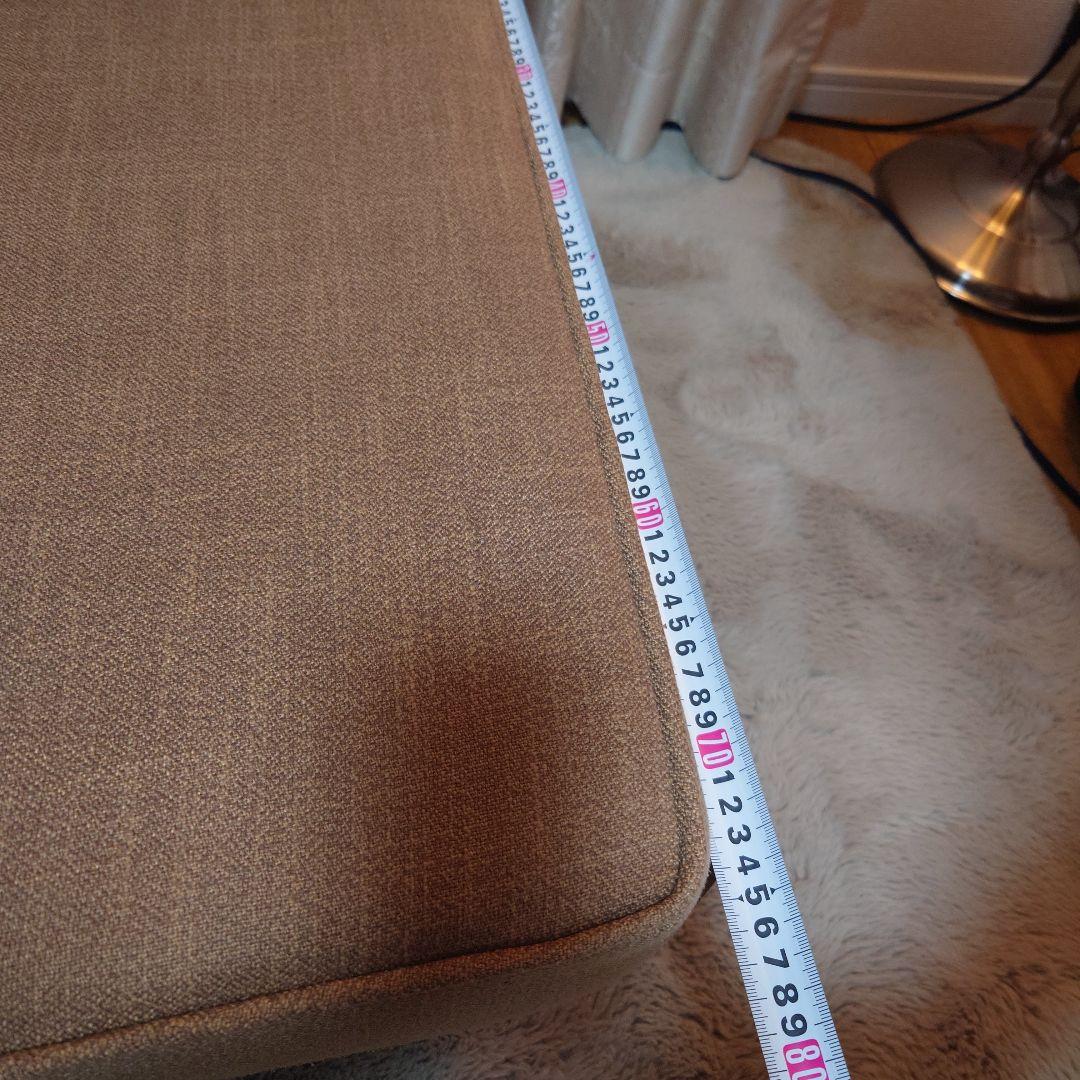 【うり】モダン ベージュ 布製 2人掛けソファ