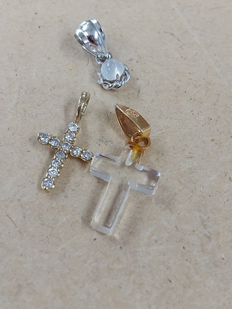 18K&14K☆ネックレストップ３点