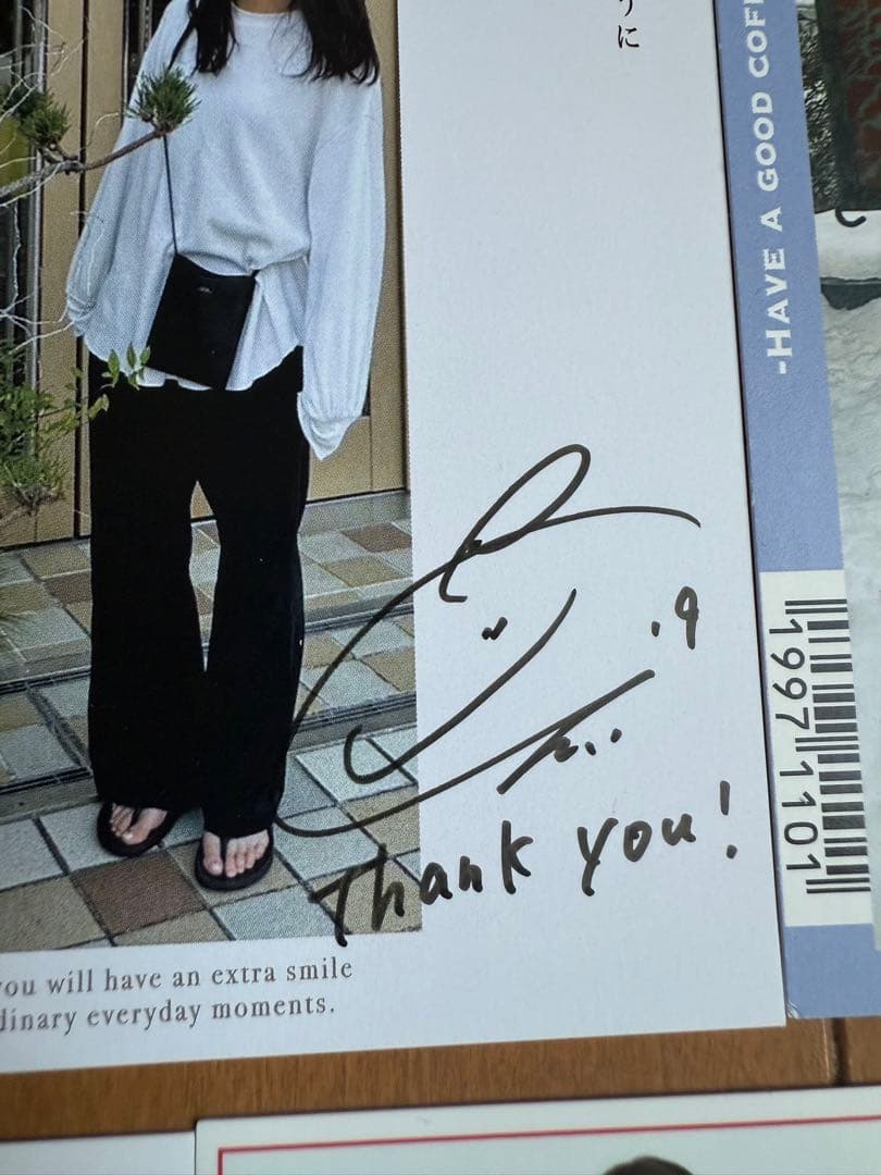 塩越柚歩選手 ポストカード サイン入り