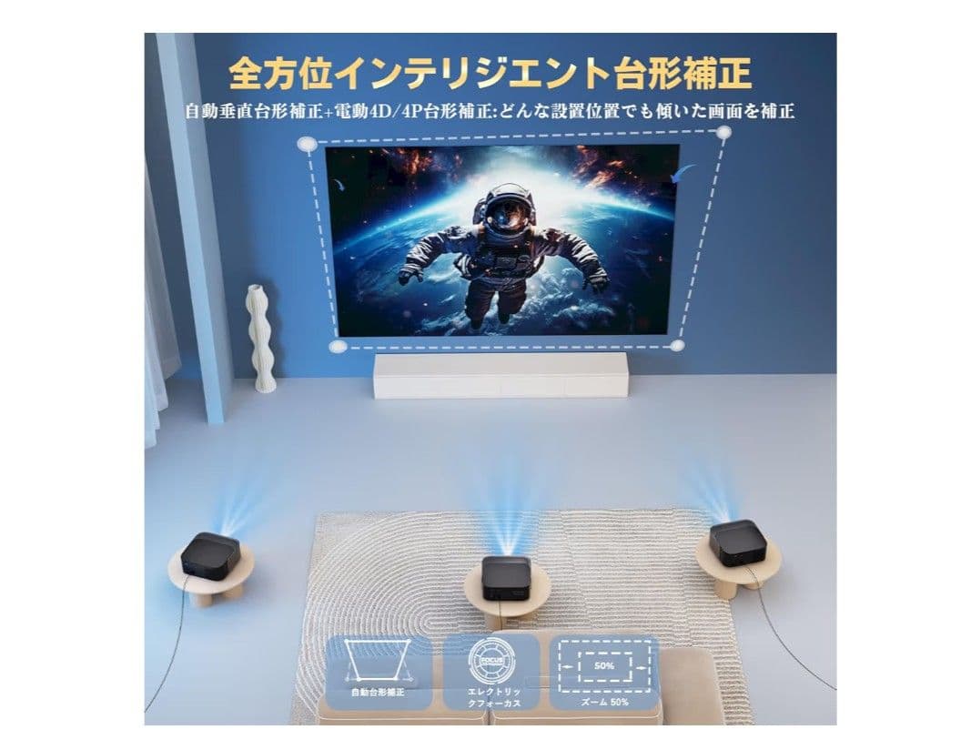 【未使用】Lisowod L62Pro 4Kプロジェクター 本体