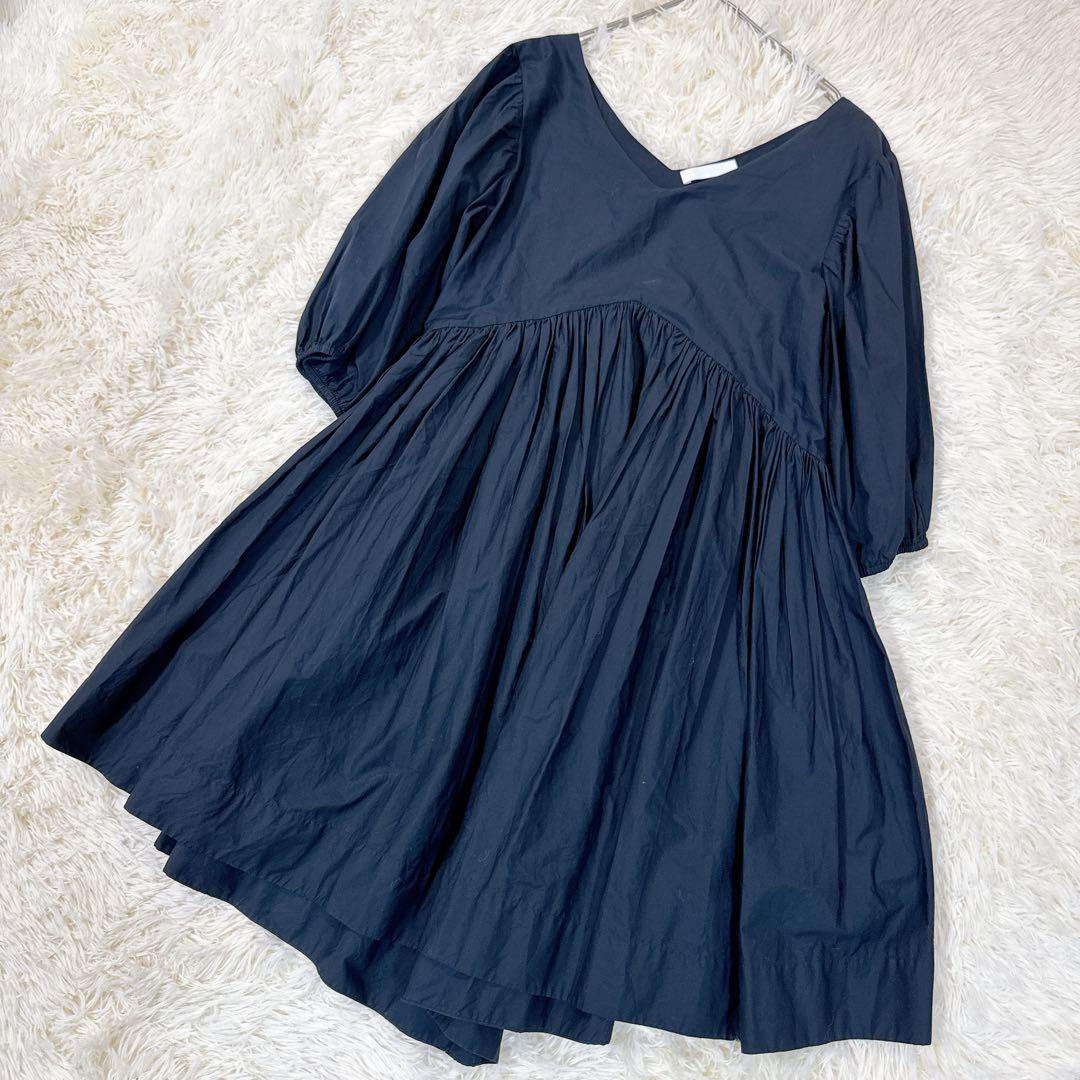 極美品 マーレット MILLER ミレー　ギャザーワンピース　XS　フレア
