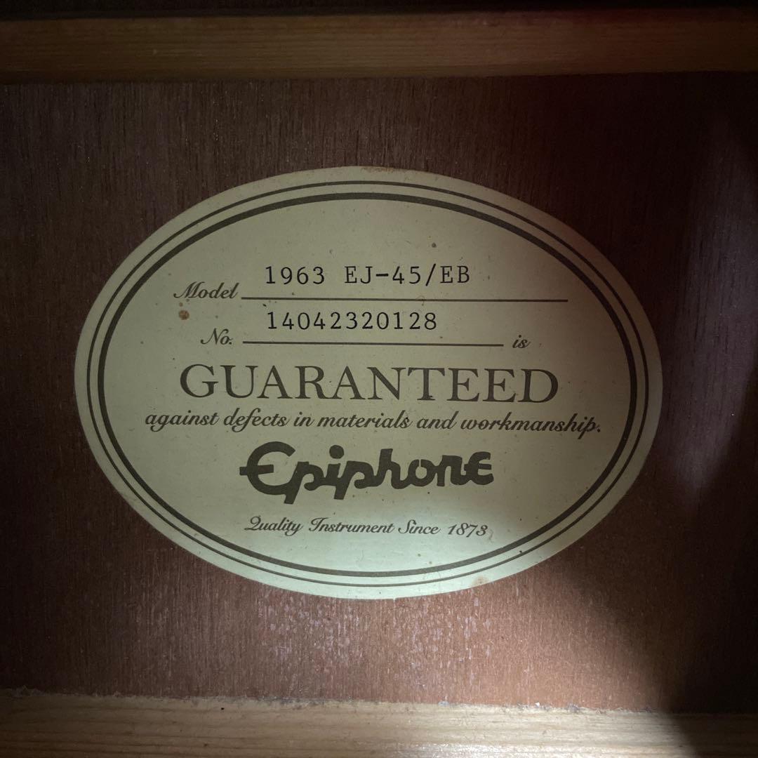 おまけ付き　Epiphone EJ-45/EB アコースティックギター