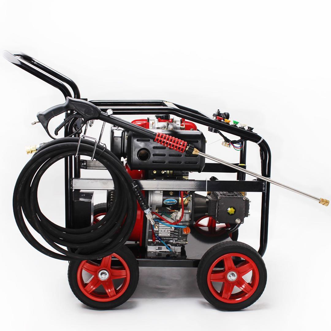 エンジン高圧洗浄機 キーで起動 ディーゼル燃料 エンジン式高圧洗浄機250BAR