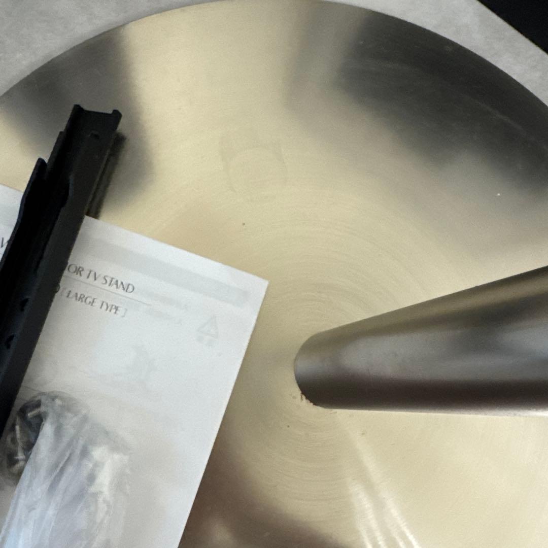 EQUALS自立型テレビスタンド ハイタイプ 24型～45型対応 シルバーメッキ