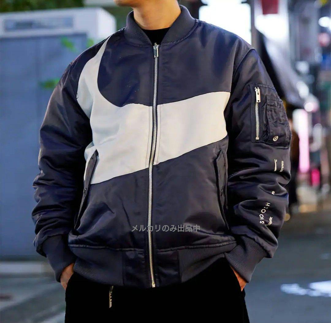 ◯NIKE SYNFL SWOOSH BOMBER JKT◯リバーシブルMA1