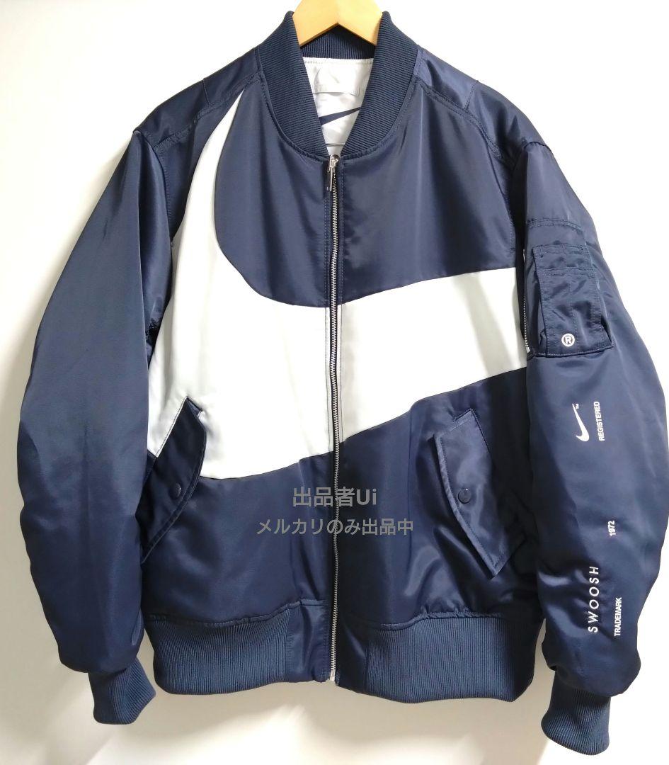 ◯NIKE SYNFL SWOOSH BOMBER JKT◯リバーシブルMA1