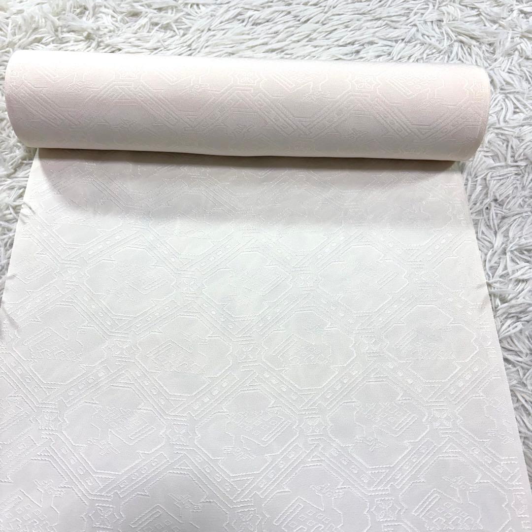 uri様 正絹 伊と幸　承華縮緬 　白生地 反物　一反 シルク100%